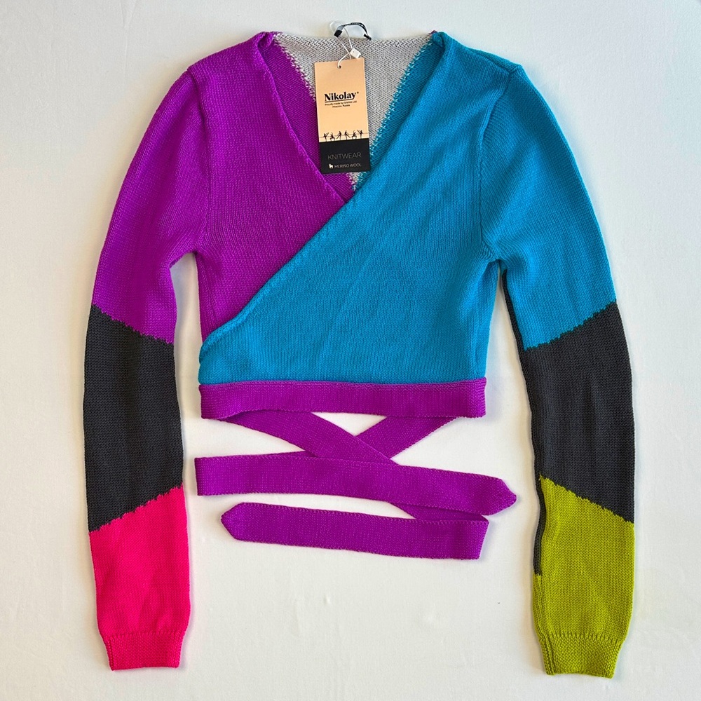 Nikolay Kersten Wrap Sweater, Small-Medium - NWT
